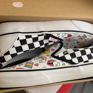 Vans x Flour Shop Slip Ons